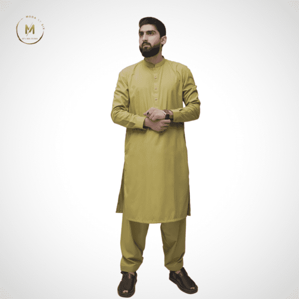 Olive Green Shalwar Kameez